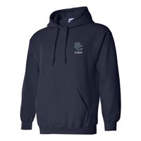 STAFF - Unisex Pullover Hooded Sweatshirt - Navy