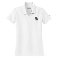 STAFF - Ladies Nike Golf Dri-FIT Micro Pique Polo - White