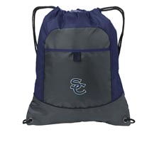 Pocket Cinch Backpack - Navy