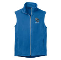 STAFF - Men's Microfleece Vest - Light Royal