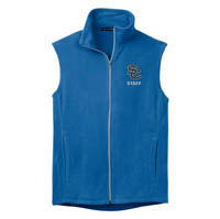 STAFF - Men's Microfleece Vest - Light Royal