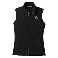 ADULT - Ladies Microfleece Vest - Black