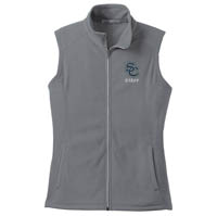 STAFF - Ladies Microfleece Vest - Pearl Grey