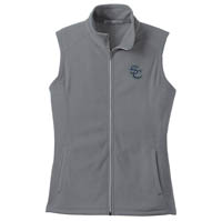 ADULT - Ladies Microfleece Vest - Pearl Grey