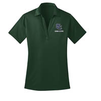 ADULT Swim & Dive  Ladies Silk Touch Performance Polo - Dark Green