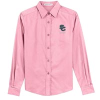 STAFF - Ladies Long Sleeve Easy Care Dress Shirt - Light Pink