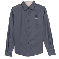 STAFF - Ladies Long Sleeve Easy Care Dress Shirt - Steel Grey