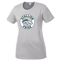 ADULT - Ladies Performance T-Shirt (Stallion Pride) - Silver