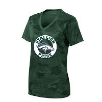 ADULT - Ladies Performance CamoHex Shirt (Stallion Pride) - Forest Green