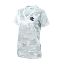 ADULT - Ladies Performance CamoHex Shirt - White