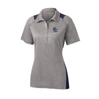 STAFF - Ladies Colorblock Performance Polo - Heather/Nvy