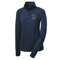 STAFF - Ladies Performance 1/2 Zip Pullover - Navy