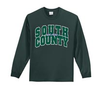 ADULT - Men's Crewneck Long Sleeve Tee - Dark Green