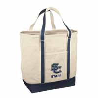 STAFF - Heavyweight Canvas Tote - Natural/Navy