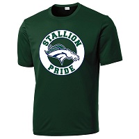 ADULT - Men's Performance T-Shirt (Stallion Pride) - Forest Green