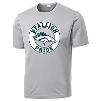 ADULT - Men's Performance T-Shirt (Stallion Pride) - Silver