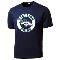 ADULT - Men's Performance T-Shirt (Stallion Pride) - Navy