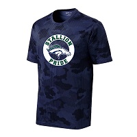 ADULT - Men's Performance CamoHex Shirt (Stallion Pride) - Navy