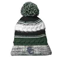 Pom Pom Team Beanie - Forest/Black/White